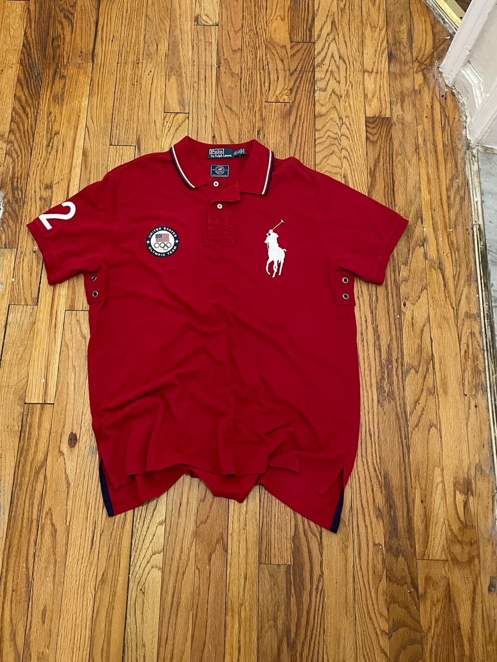 Polo by Ralph Lauren Red Short-Sleeve Polo with Embroidered Pony